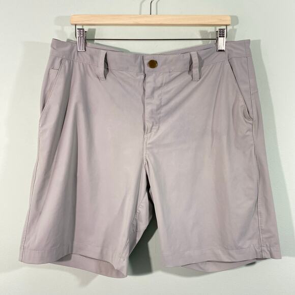 Zella Men Grey Performance Chino Shorts Size 36 - Picture 1 of 9
